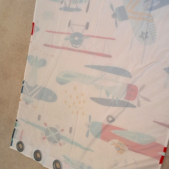 💥SALE💥NURSERY/Toddler, NWOT, Windows Drapes, Aviater/Plane Theme - Picture 7 of 7